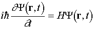 time dependent Schroedinger equation